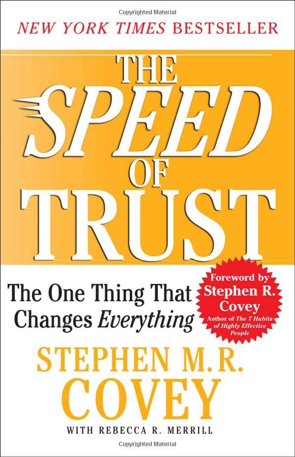 The speed of trust book cover